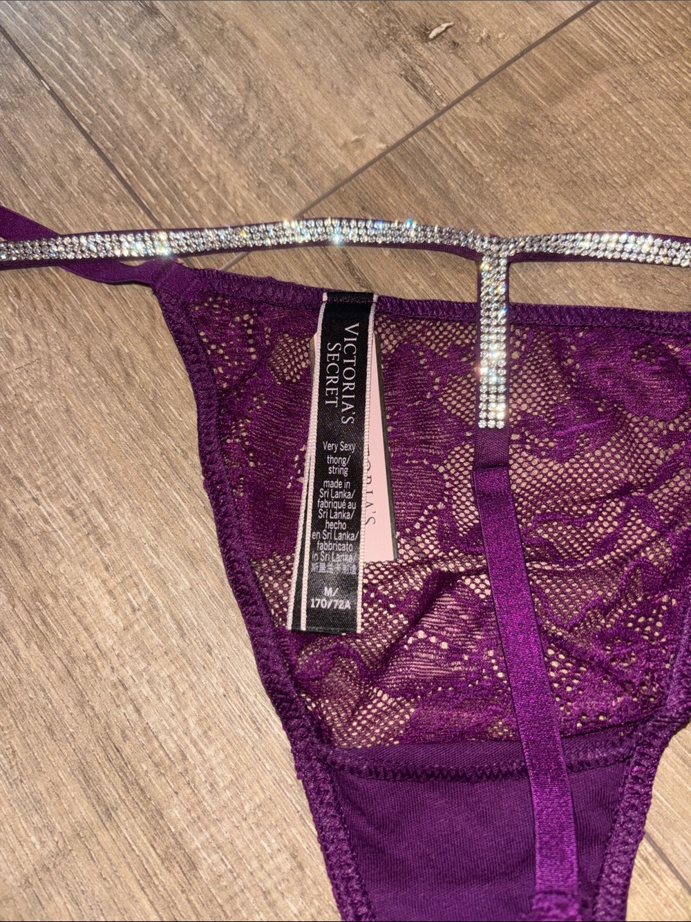 Victoria’s Secret Lace Shine Strap Thong Panty - Picture 4 of 4
